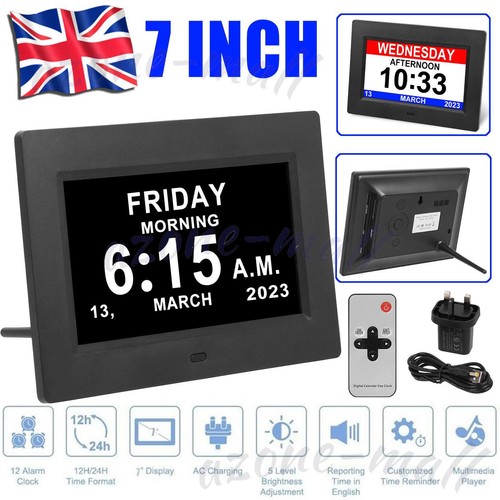 Digital alarm clock calendar - alarm,