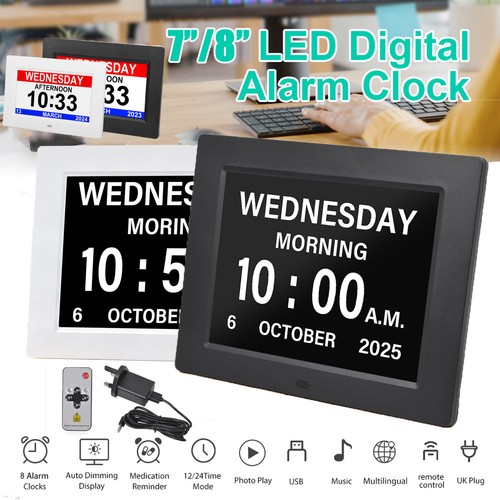 Digital alarm clock - alarm, calendar