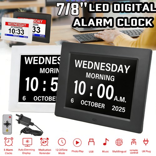 Digital alarm clock calendar - clock,