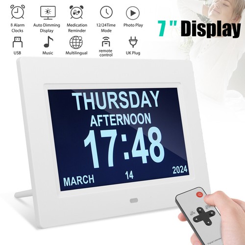 Dementia digital clock - dementia, with