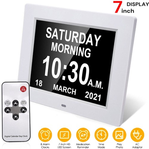 Digital day calendar clock for - clock,