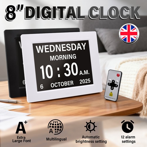 Digital alarm clock calendar - digital,
