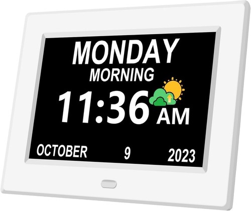 Digital alarm clock calendar - clock,