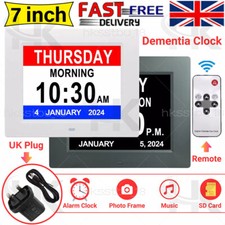 7" Digital Calendar Dementia