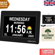 Dementia Clock - 7-Inch Large