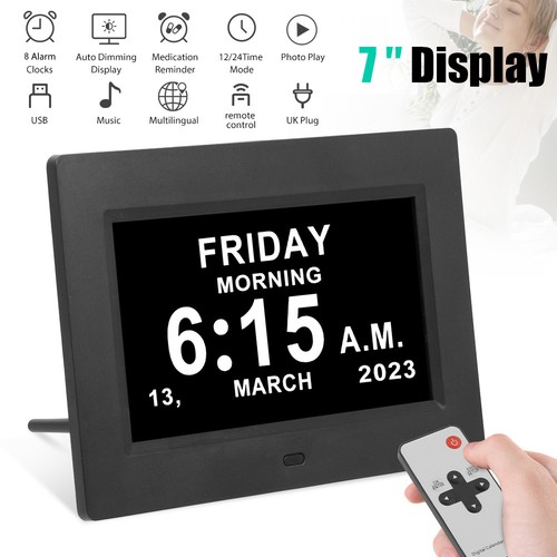 Digital alarm clock calendar - digital,