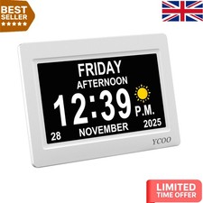 Clear 7-Inch Dementia Clock